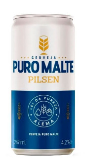 Cerveja Puro Malte Pilsen Lata 269ml