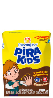 Achocolatado Piracanjuba Pirakids 200ml