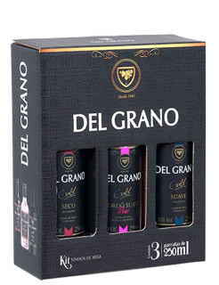 Kit Del Grano Gold com 3 Vinhos 250ml