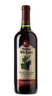 Vinho V Luiz Tinto de Mesa Suave Bord 750ml