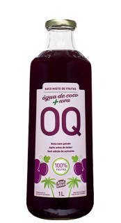 gua de Coco com Suco de Uva OQ 1L