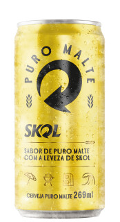 Cerveja Skol Puro Malte Lata 269ml
