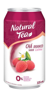 Ch Branco Natural Tea Sabor Lichia Lata 335ml