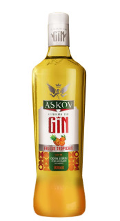 Cocktail Askov com Gin Sabor Frutas Tropicais 900ml
