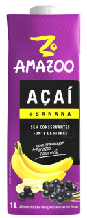 Amazoo Aai com Banana 1 Litro