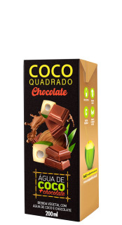 gua de Coco Coco Quadrado sabor Chocolate 200ml