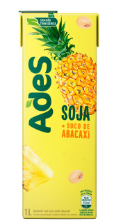 Bebida de Soja Sabor Abacaxi Ades 1L