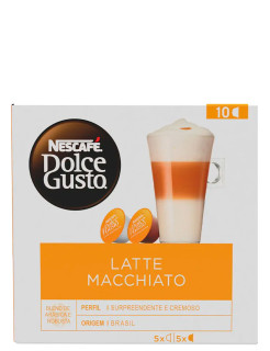 Caf em Cpsula Nescaf Dolce Gusto Latte Macchiato 112g com 10 Cpsulas