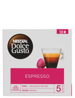 Caf em Cpsula Nescaf Dolce Gusto Espresso 60g com 10 Cpsulas