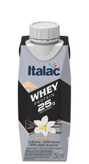 Bebida Lctea Italac Whey Protein 25g Sabor Baunilha 250ml