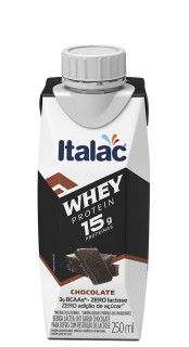 Bebida Lctea Italac Whey Protein 15g Sabor Chocolate 250ml
