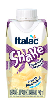 Bebida Lctea Italac Shake Sabor Chocolate Branco 190ml